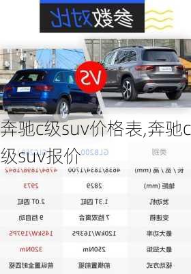 奔驰c级suv价格表,奔驰c级suv报价