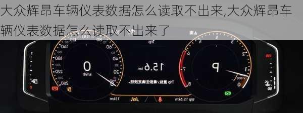 大众辉昂车辆仪表数据怎么读取不出来,大众辉昂车辆仪表数据怎么读取不出来了