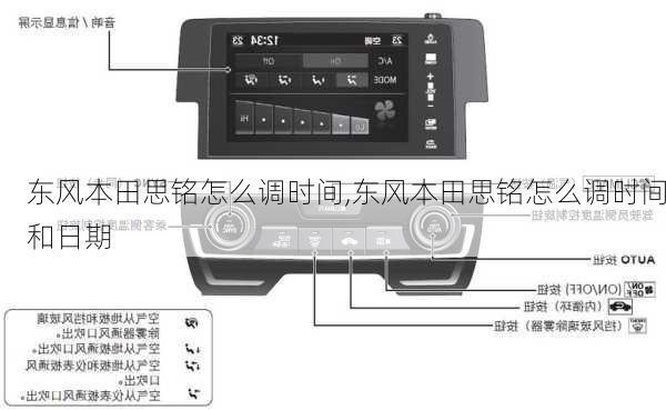 东风本田思铭怎么调时间,东风本田思铭怎么调时间和日期
