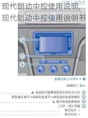 现代朗动中控使用说明,现代朗动中控使用说明书