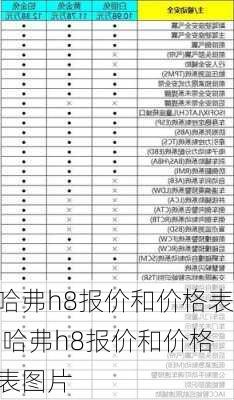 哈弗h8报价和价格表,哈弗h8报价和价格表图片