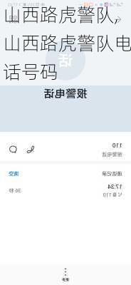 山西路虎警队,山西路虎警队电话号码