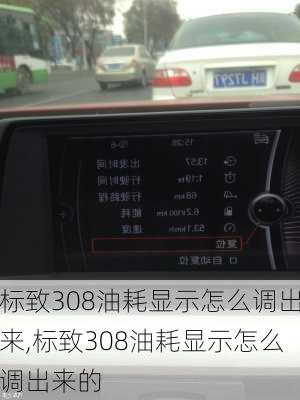 标致308油耗显示怎么调出来,标致308油耗显示怎么调出来的