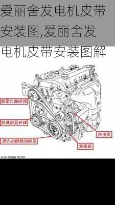 爱丽舍发电机皮带安装图,爱丽舍发电机皮带安装图解