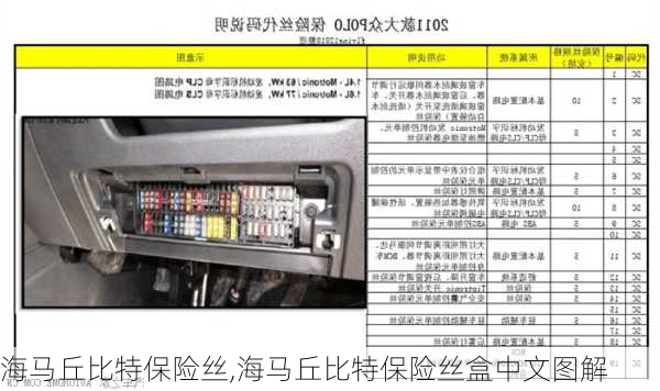 海马丘比特保险丝,海马丘比特保险丝盒中文图解