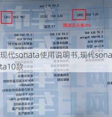 现代sonata使用说明书,现代sonata10款