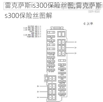 雷克萨斯is300保险丝图,雷克萨斯is300保险丝图解