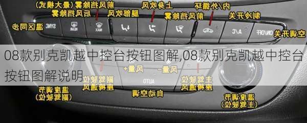 08款别克凯越中控台按钮图解,08款别克凯越中控台按钮图解说明