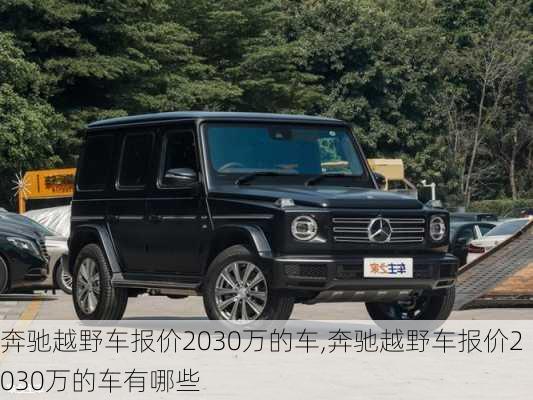 奔驰越野车报价2030万的车,奔驰越野车报价2030万的车有哪些