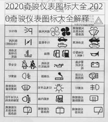 2020奇骏仪表图标大全,2020奇骏仪表图标大全解释