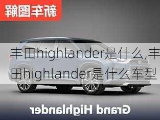 丰田highlander是什么,丰田highlander是什么车型