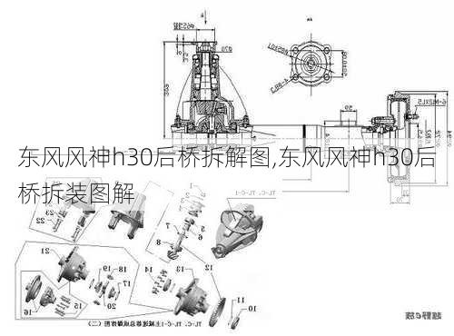 东风风神h30后桥拆解图,东风风神h30后桥拆装图解