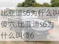 比亚迪s6为什么叫傻六,比亚迪s6为什么叫傻6