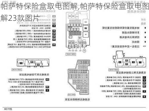 帕萨特保险盒取电图解,帕萨特保险盒取电图解23款图片