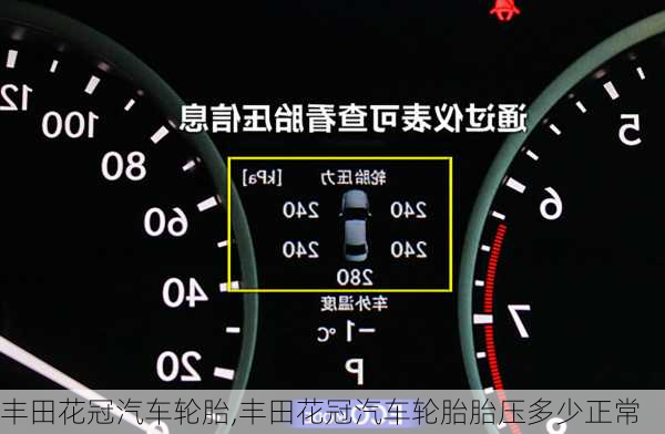 丰田花冠汽车轮胎,丰田花冠汽车轮胎胎压多少正常