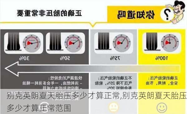 别克英朗夏天胎压多少才算正常,别克英朗夏天胎压多少才算正常范围