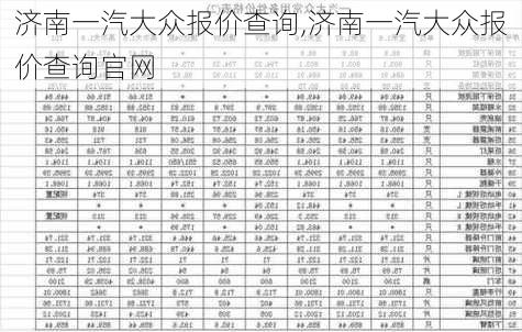 济南一汽大众报价查询,济南一汽大众报价查询官网