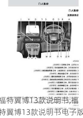 福特翼博13款说明书,福特翼博13款说明书电子版