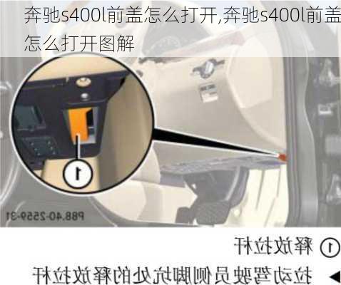 奔驰s400l前盖怎么打开,奔驰s400l前盖怎么打开图解