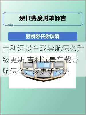 吉利远景车载导航怎么升级更新,吉利远景车载导航怎么升级更新系统