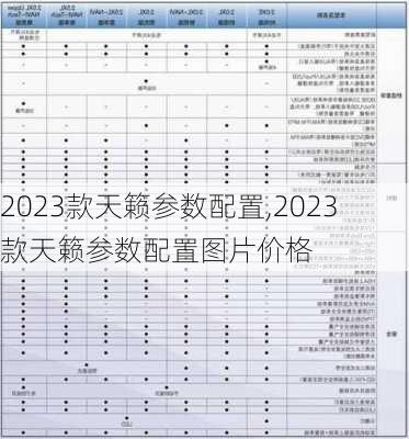 2023款天籁参数配置,2023款天籁参数配置图片价格