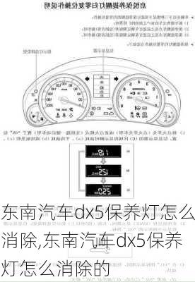 东南汽车dx5保养灯怎么消除,东南汽车dx5保养灯怎么消除的