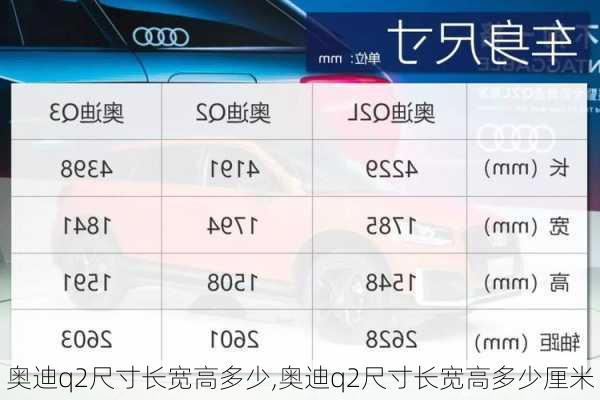 奥迪q2尺寸长宽高多少,奥迪q2尺寸长宽高多少厘米