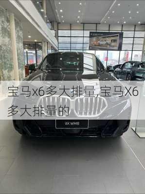 宝马x6多大排量,宝马X6多大排量的