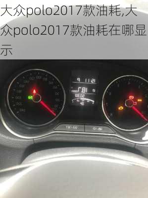 大众polo2017款油耗,大众polo2017款油耗在哪显示