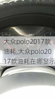 大众polo2017款油耗,大众polo2017款油耗在哪显示