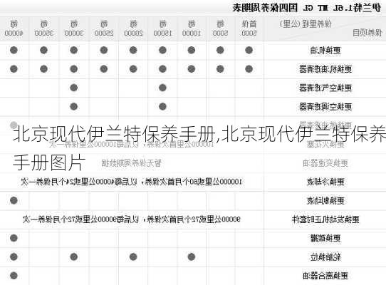 北京现代伊兰特保养手册,北京现代伊兰特保养手册图片