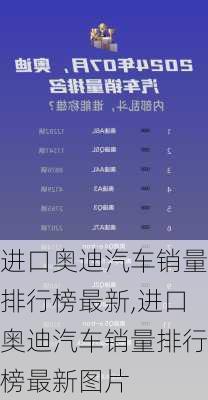 进口奥迪汽车销量排行榜最新,进口奥迪汽车销量排行榜最新图片