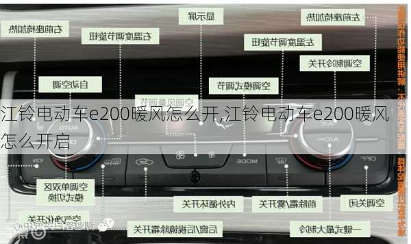 江铃电动车e200暖风怎么开,江铃电动车e200暖风怎么开启