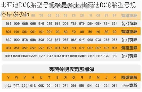 比亚迪f0轮胎型号规格是多少,比亚迪f0轮胎型号规格是多少啊