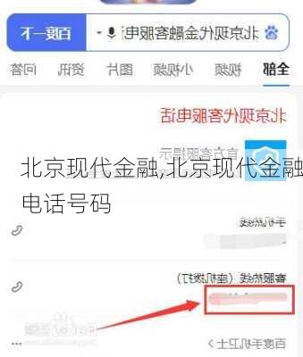 北京现代金融,北京现代金融电话号码