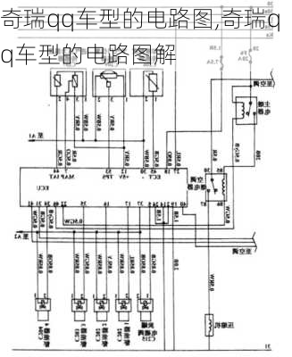 奇瑞qq车型的电路图,奇瑞qq车型的电路图解