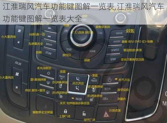 江淮瑞风汽车功能键图解一览表,江淮瑞风汽车功能键图解一览表大全