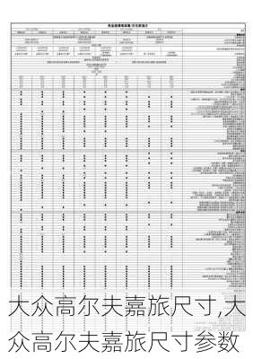 大众高尔夫嘉旅尺寸,大众高尔夫嘉旅尺寸参数