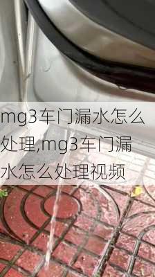 mg3车门漏水怎么处理,mg3车门漏水怎么处理视频