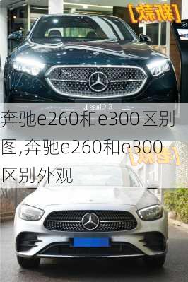 奔驰e260和e300区别图,奔驰e260和e300区别外观