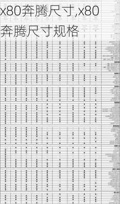 x80奔腾尺寸,x80奔腾尺寸规格