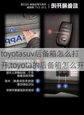 toyotasuv后备箱怎么打开,toyota的后备箱怎么开