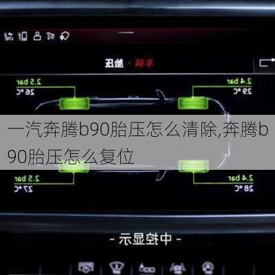 一汽奔腾b90胎压怎么清除,奔腾b90胎压怎么复位