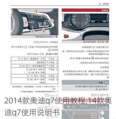 2014款奥迪q7使用教程,14款奥迪q7使用说明书