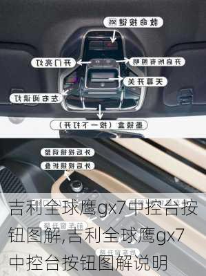 吉利全球鹰gx7中控台按钮图解,吉利全球鹰gx7中控台按钮图解说明