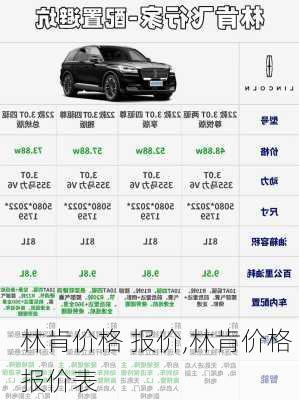 林肯价格 报价,林肯价格 报价表