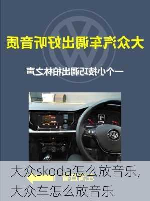 大众skoda怎么放音乐,大众车怎么放音乐