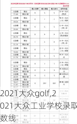 2021大众golf,2021大众工业学校录取分数线