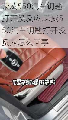 荣威550汽车钥匙打开没反应,荣威550汽车钥匙打开没反应怎么回事