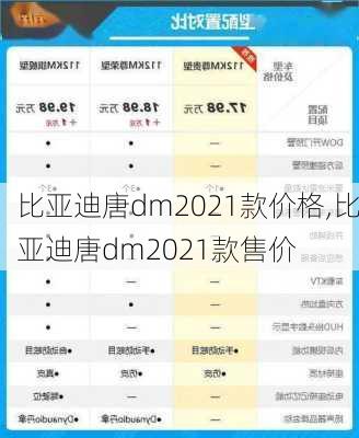 比亚迪唐dm2021款价格,比亚迪唐dm2021款售价